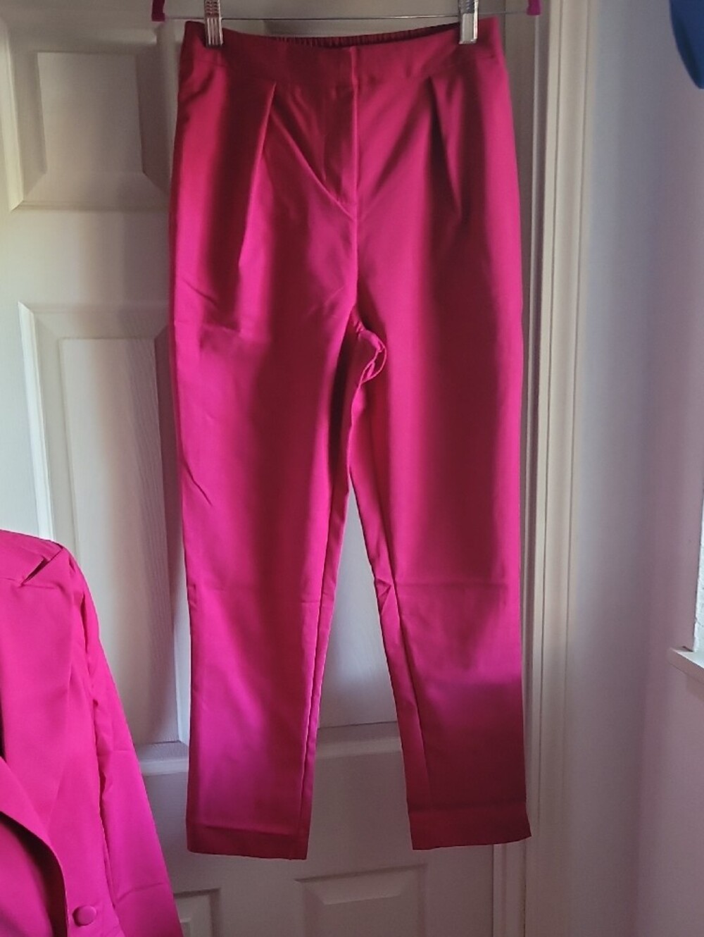 Fashion Nova DARK MAGENTA DOUBLE BREASTED Blazer & Pants Suit NEW WITH TAG L - Picture 13 of 17